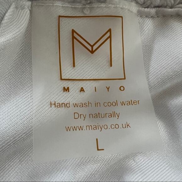 NWOT Maiyo Daisy High Waisted Bikini Set in White - Picture 10 of 13